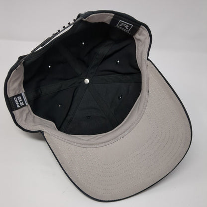 Bogus Basin Snapback Hat Black M-L Adjustable 6 Panel Richardson