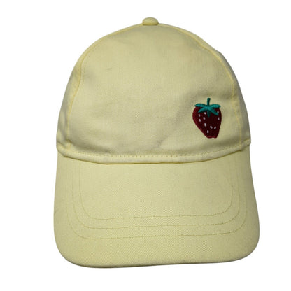 Strawberry Strapback Hat Yellow One Size Adjustable Embroidered Wonder Nation