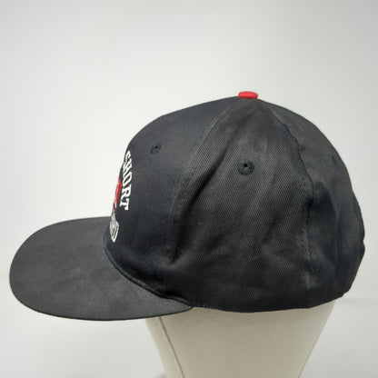 Reebok Snapback Hat Black One Size Green Under Brim Life Is Short XXL Play Hard