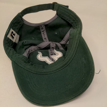 Russell Athletic Men's Slideback Hat Green USF South Florida Bulls Logo
