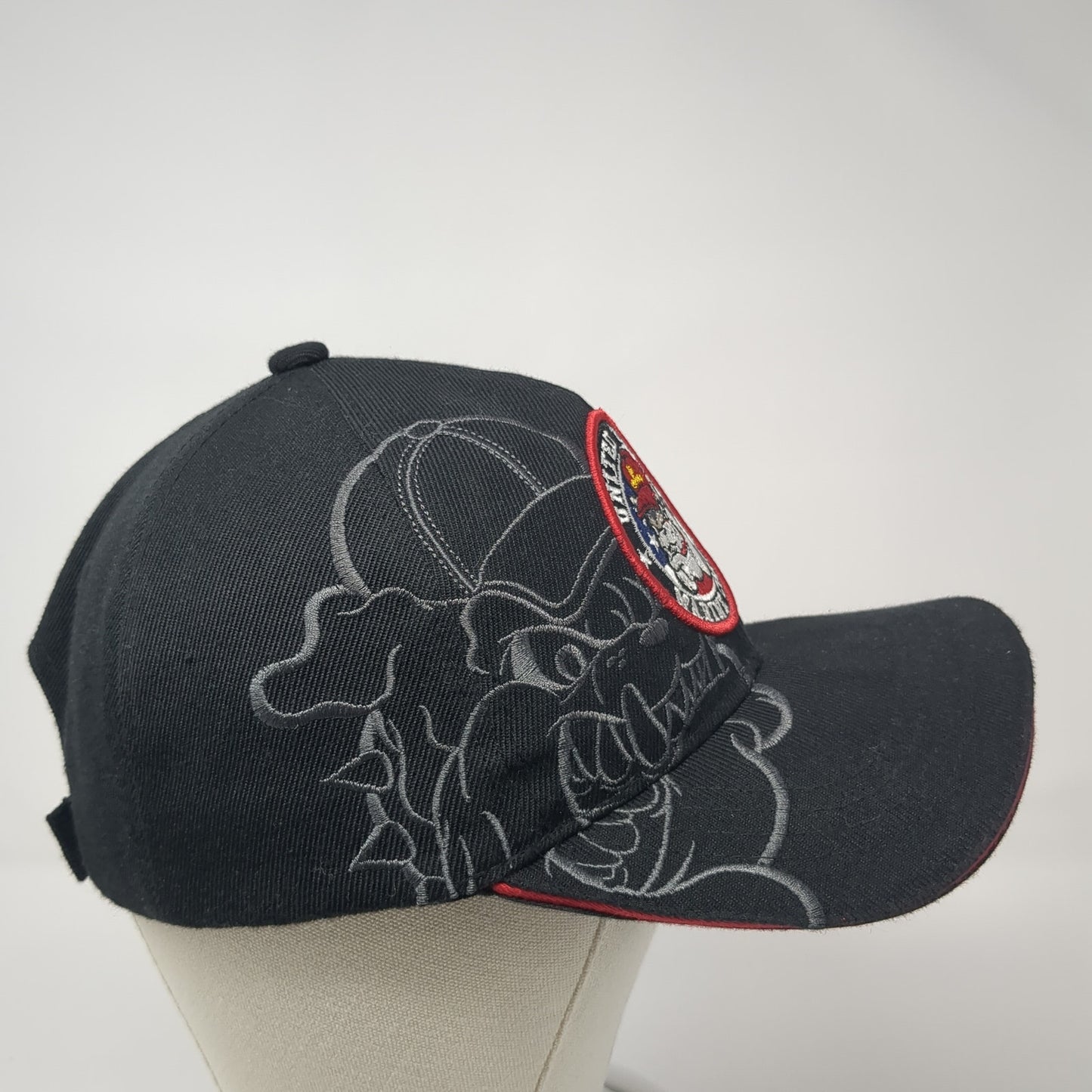 United States Marine Corps Baseball Cap Black One Size Adjustable Embroidered
