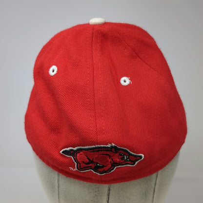 Arkansas Razorbacks NCAA New Era Red Hat 6 3/4 Wool Blend Running Hog Logo Fit