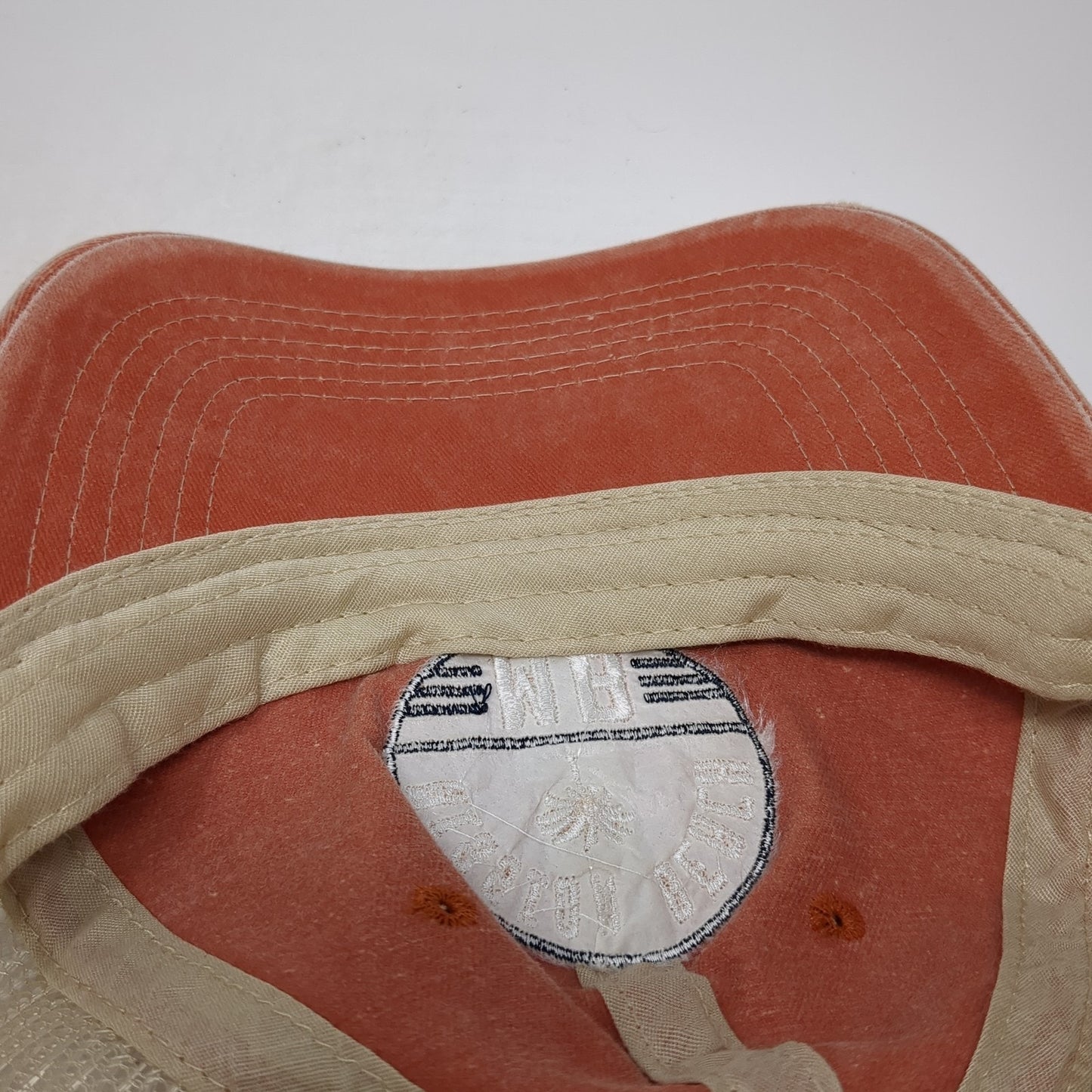 Mission Beach Trucker Hat Orange One Size Adjustable Mesh Back Salt Creek