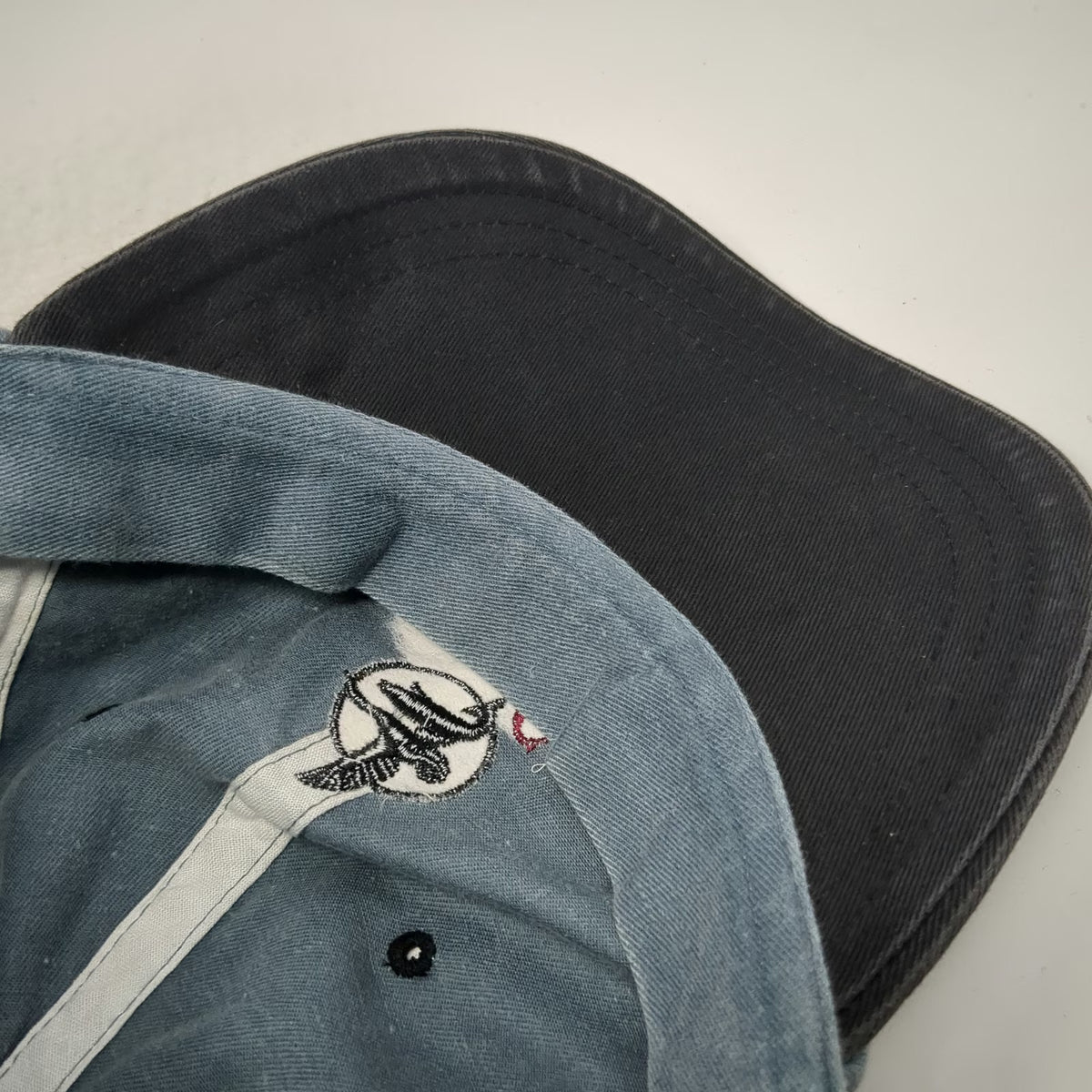 Silver Creek Baseball Cap Blue Black One Size Strapback Sun Valley Idaho Hat