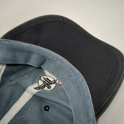 Silver Creek Baseball Cap Blue Black One Size Strapback Sun Valley Idaho Hat