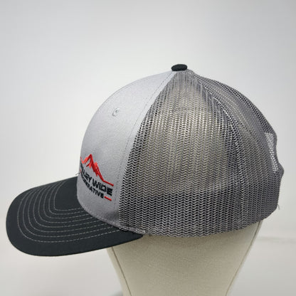Richardson Trucker Hat Gray One Size Snapback Valley Wide Cooperative Logo Mesh