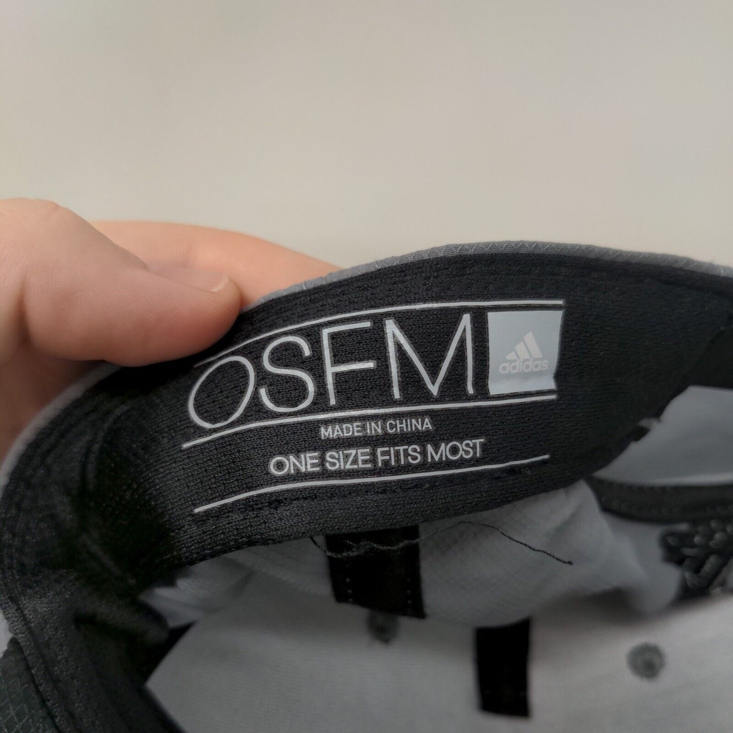 Adidas 3 Stripes Snapback Hat Gray OSFM Adjustable Solid Vent Holes