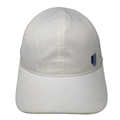United Healthcare Logo Hat White Blue One Size Recycled Polyester Baseball Cap