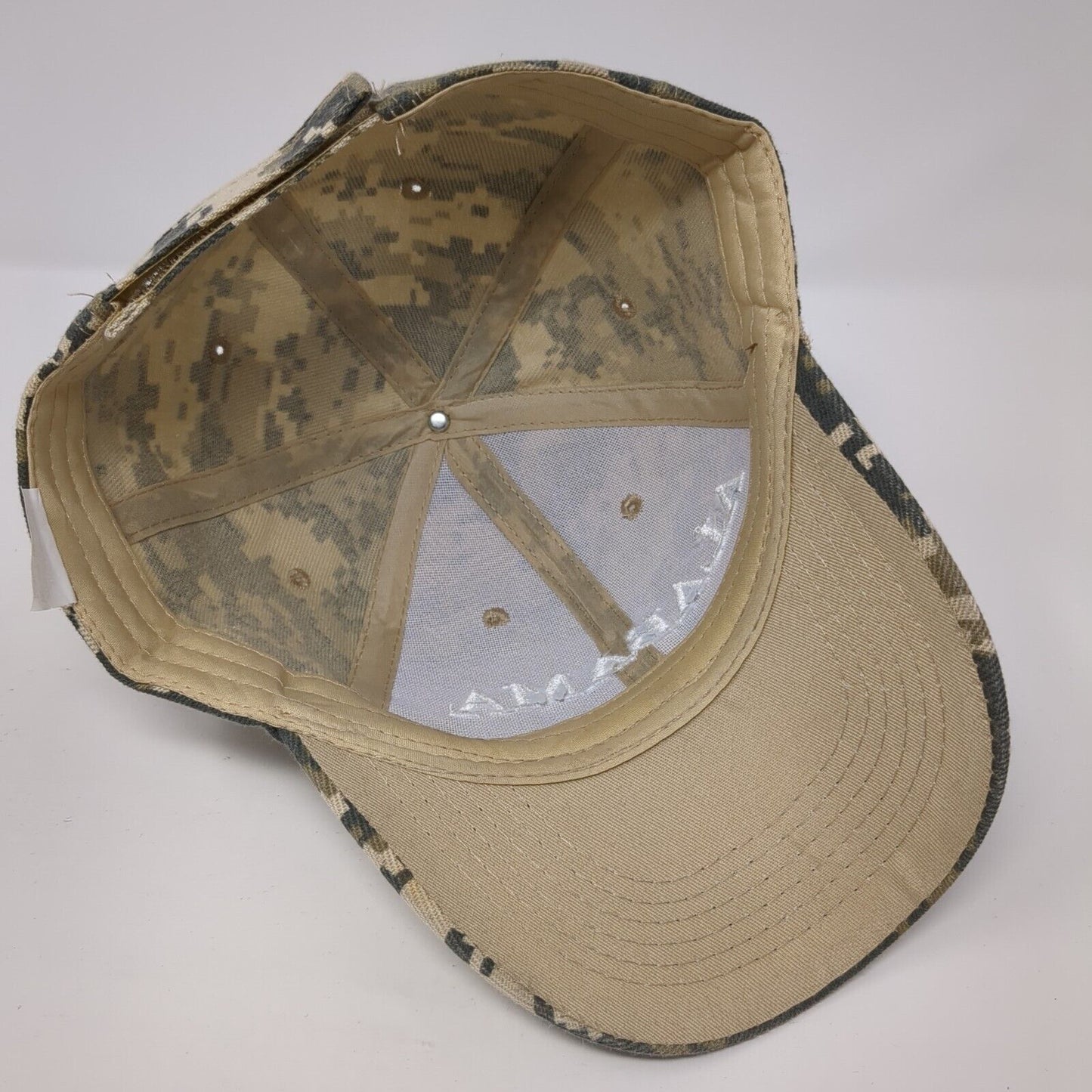 Alabama Strapback Hat Digital Camo One Size Adjustable Embroidered