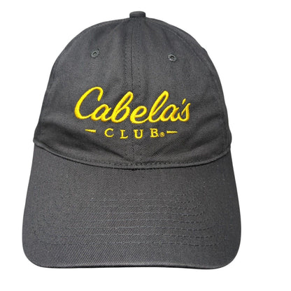 Cabela's Club Slideback Hat Solid Gray OSFM Adjustable Embroidered