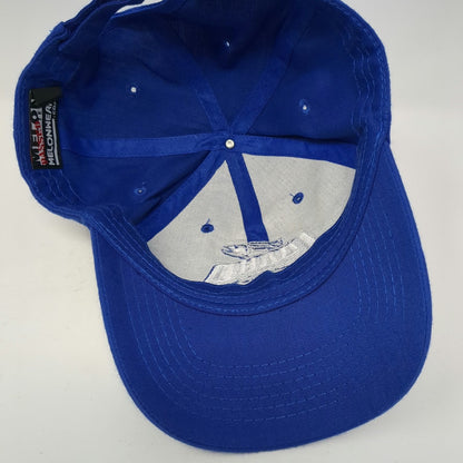 Melonwear Baseball Cap Blue One Size Idaho Steelheads Hockey Logo Strapback Hat