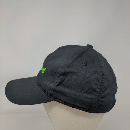 Trulieve Strapback Hat Black Adult Embroidered 6 Panel Outdoor Cap