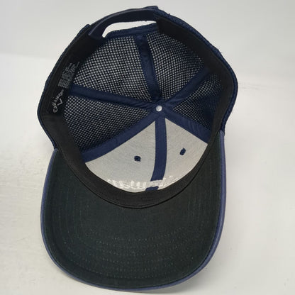 Callaway Baseball Cap Blue One Size Mesh Back Golf Hat Adjustable Chevron Logo