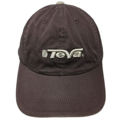 Teva Baseball Cap Brown One Size Slideback Embroidered Logo Outdoor Active Hat