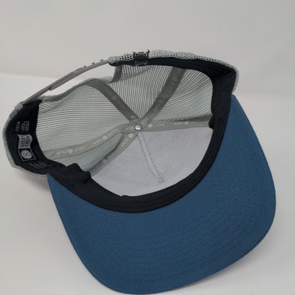 Salty Crew Snapback Trucker Hat Blue OSFM Adjustable Mesh Back 6 Panel