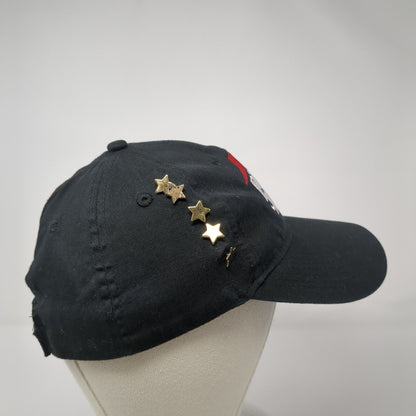 Pizza Hut Baseball Cap Black One Size Adjustable Employee Crew Studded Stars