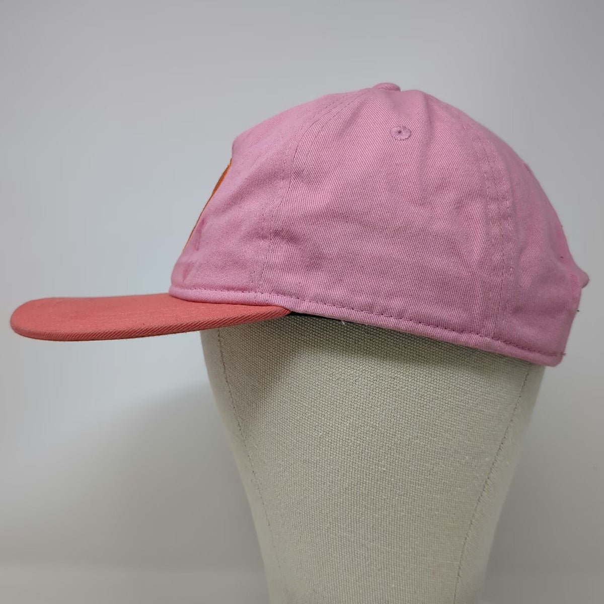 Pukka 5 Panel Pink Hat One Size Treefort Music Festival Leather Strapback Cotton