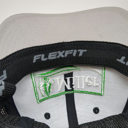 Flexfit Baseball Cap Black One Size Miller Beer Logo Trucker Mesh Stretch Hat