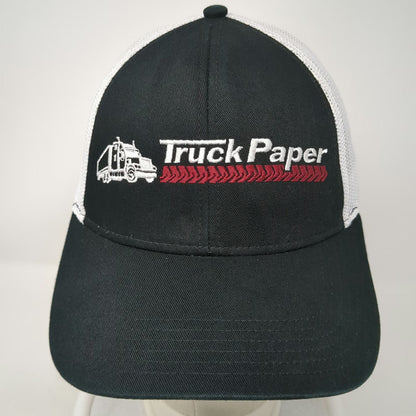 Trucker Hat Black One Size Truck Paper Logo Semi Truck Mesh Snapback Adjustable