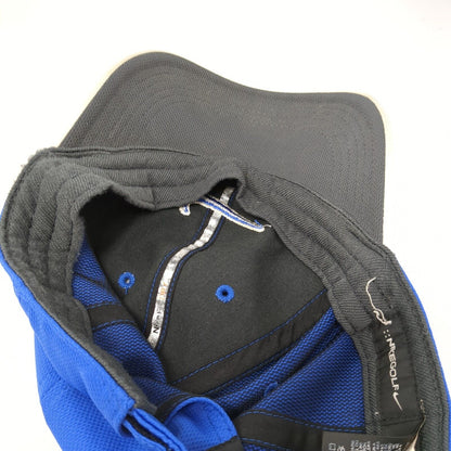 Nike Strapback Golf Hat Blue One Size Adjustable Embroidered 6 Panel Polyester