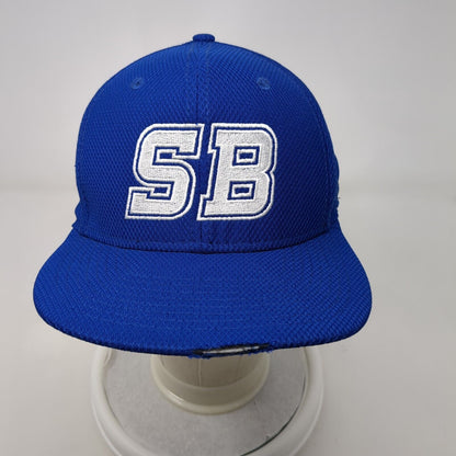 SB Snapback Hat Blue OSFM Adjustable Embroidered Distressed 9Fifty New Era