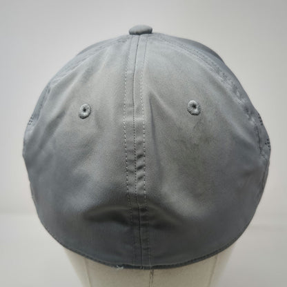 Adidas Baseball Cap Gray XL Aeroready Perforated Performance Polyester Tech Hat