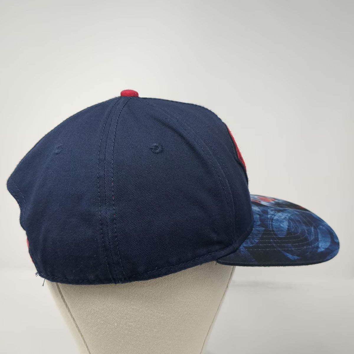DC Comics Superman Blue Snapback Hat One Size Flat Brim Movie Graphic Shield