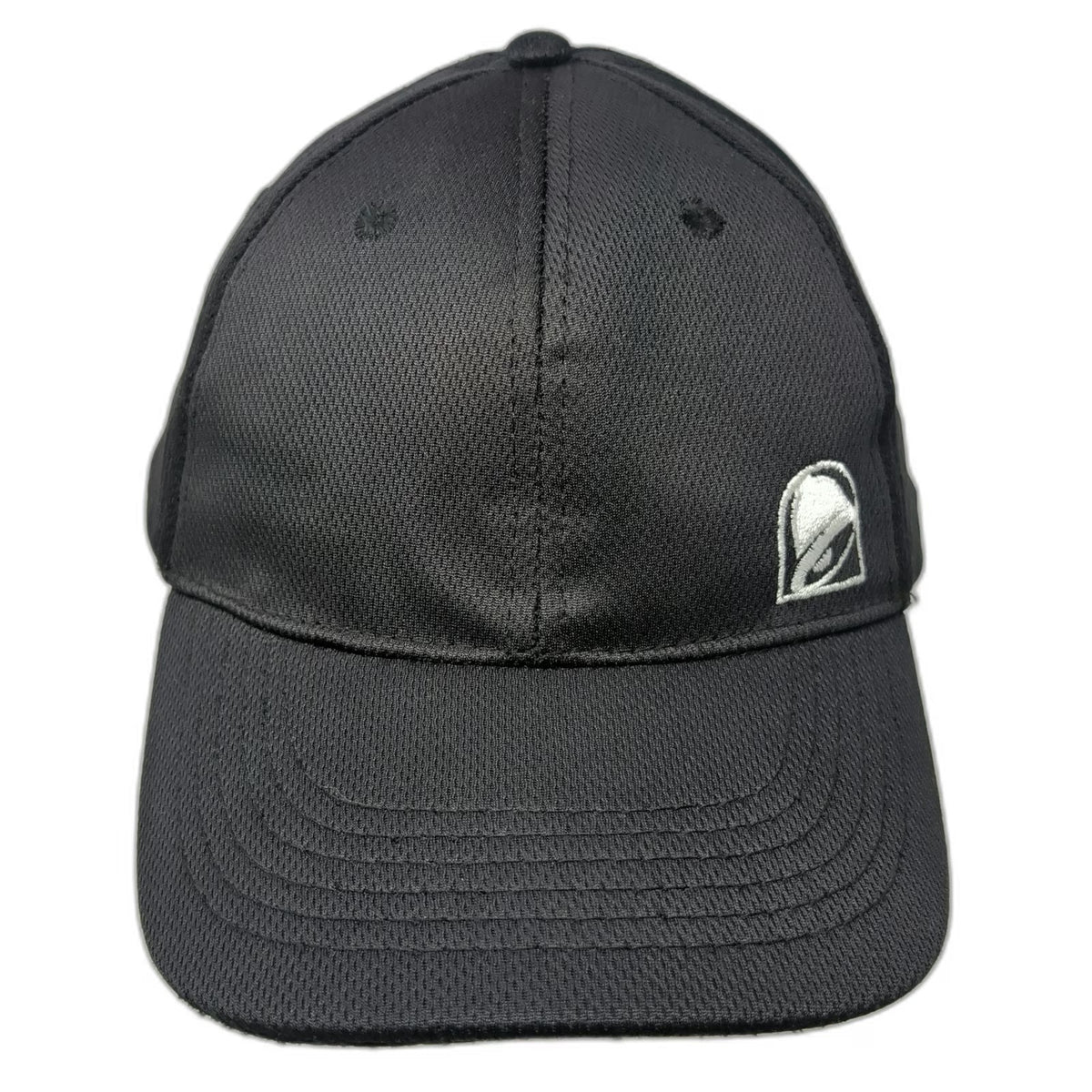 Taco Bell Hat Snapback Black One Size Mesh Back Logo Curved Brim Polyester