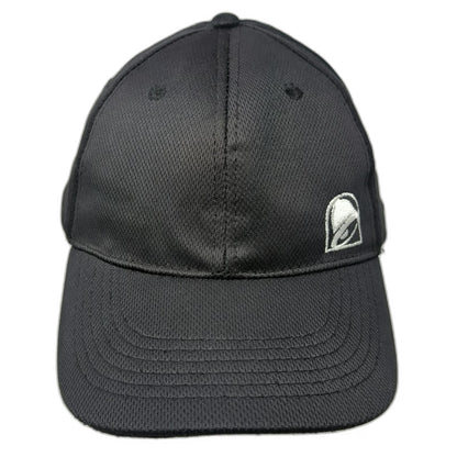 Taco Bell Hat Snapback Black One Size Mesh Back Logo Curved Brim Polyester