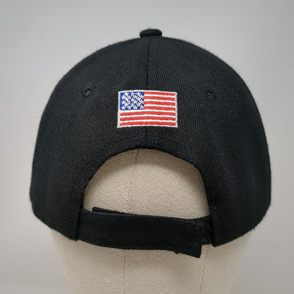Black Baseball Cap One Size Patriot Gun Ready To Defend Flag Brim Strapback Hat