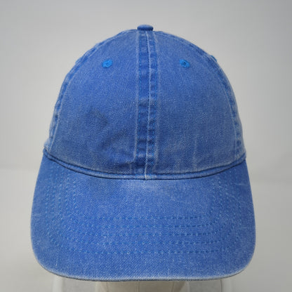 Unbranded Strapback Baseball Cap Blue One Size Adjustable Vented Holes Blank