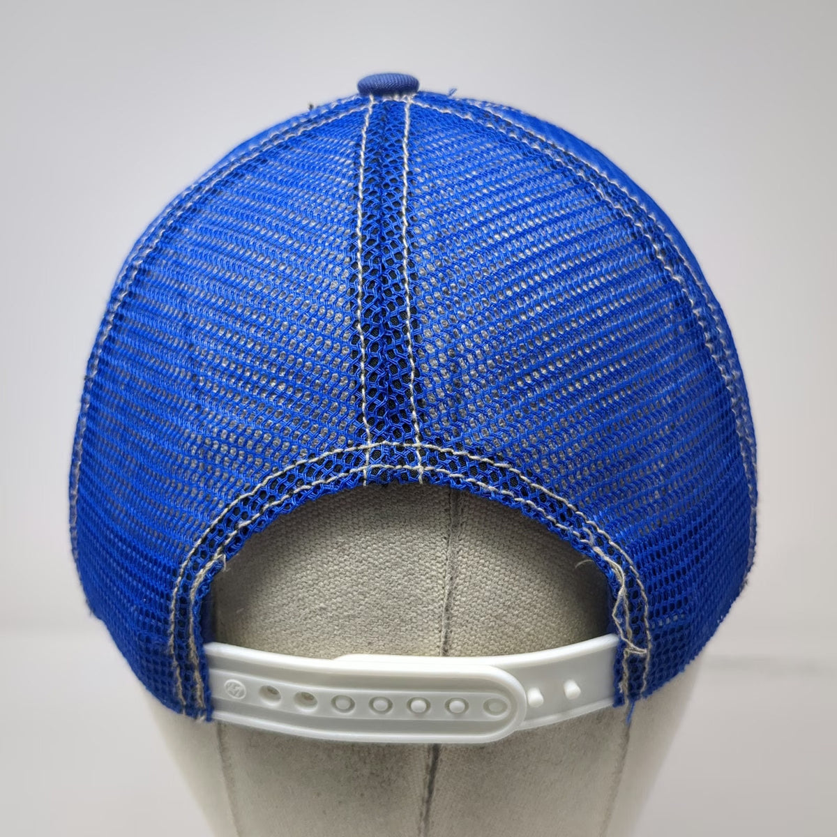 47 Kansas City Royals MLB Blue White OS Mesh Snapback Baseball Cap Hat KC Patch