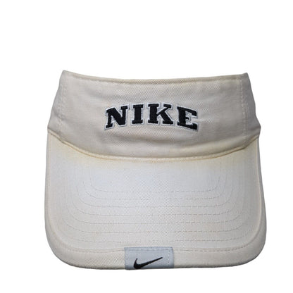 Nike Pro Classics Strapback Sun Visor Hat White One Size Adjustable