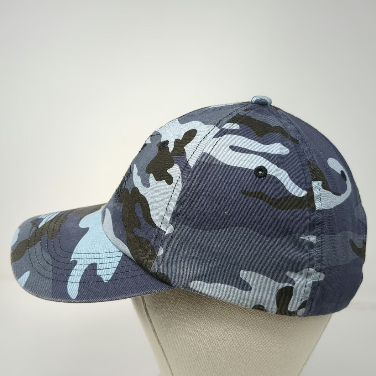 Port Authority Baseball Cap Blue Camo One Size Coeur D'Alene Casino Resort Hat