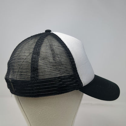 David and Young Trucker Hat Black One Size Green Clover Foam Mesh Snapback