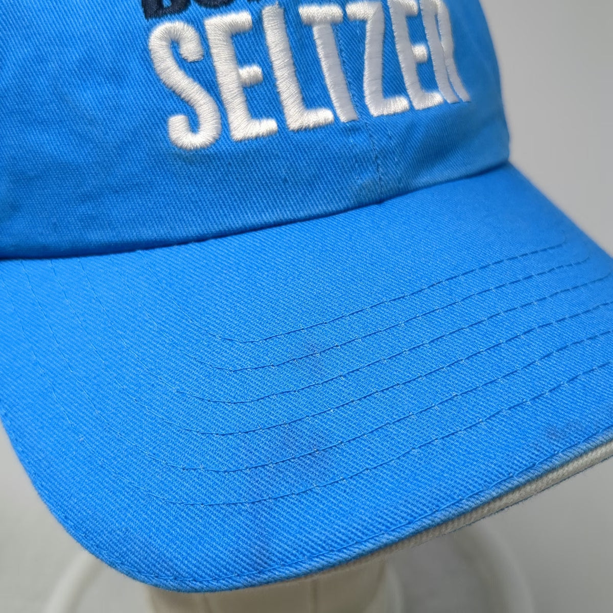 Bud Light Seltzer Snapback Hat Blue One Size Sandwich Bill Embroidered Logo