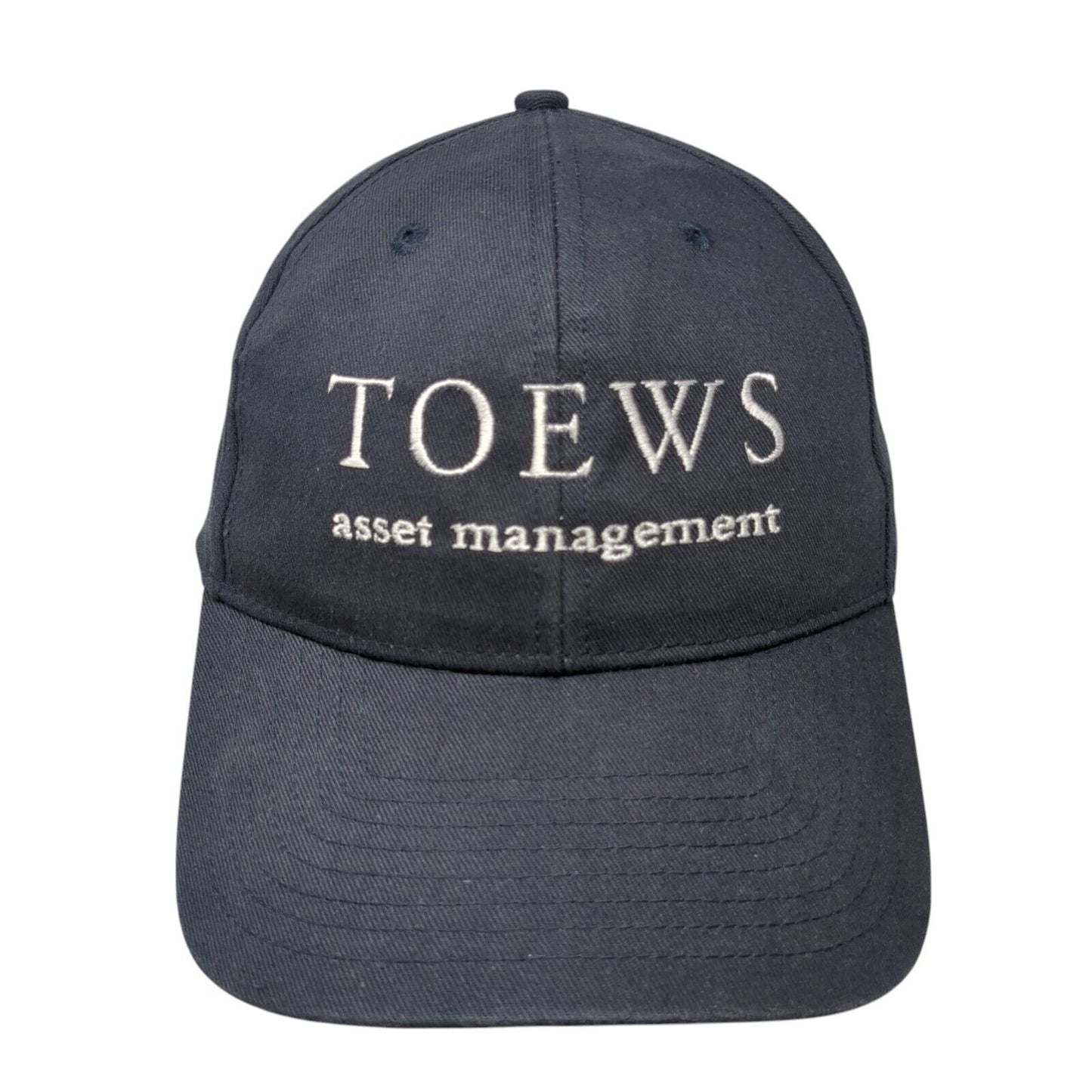TOEWS Asset Management Strapback Baseball Cap Black OS Adjustable Embroidered