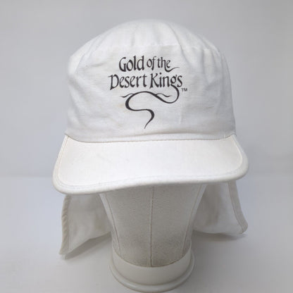 Gold of the Desert Kings Slideback Hat White One Size Neck Flap Crowd