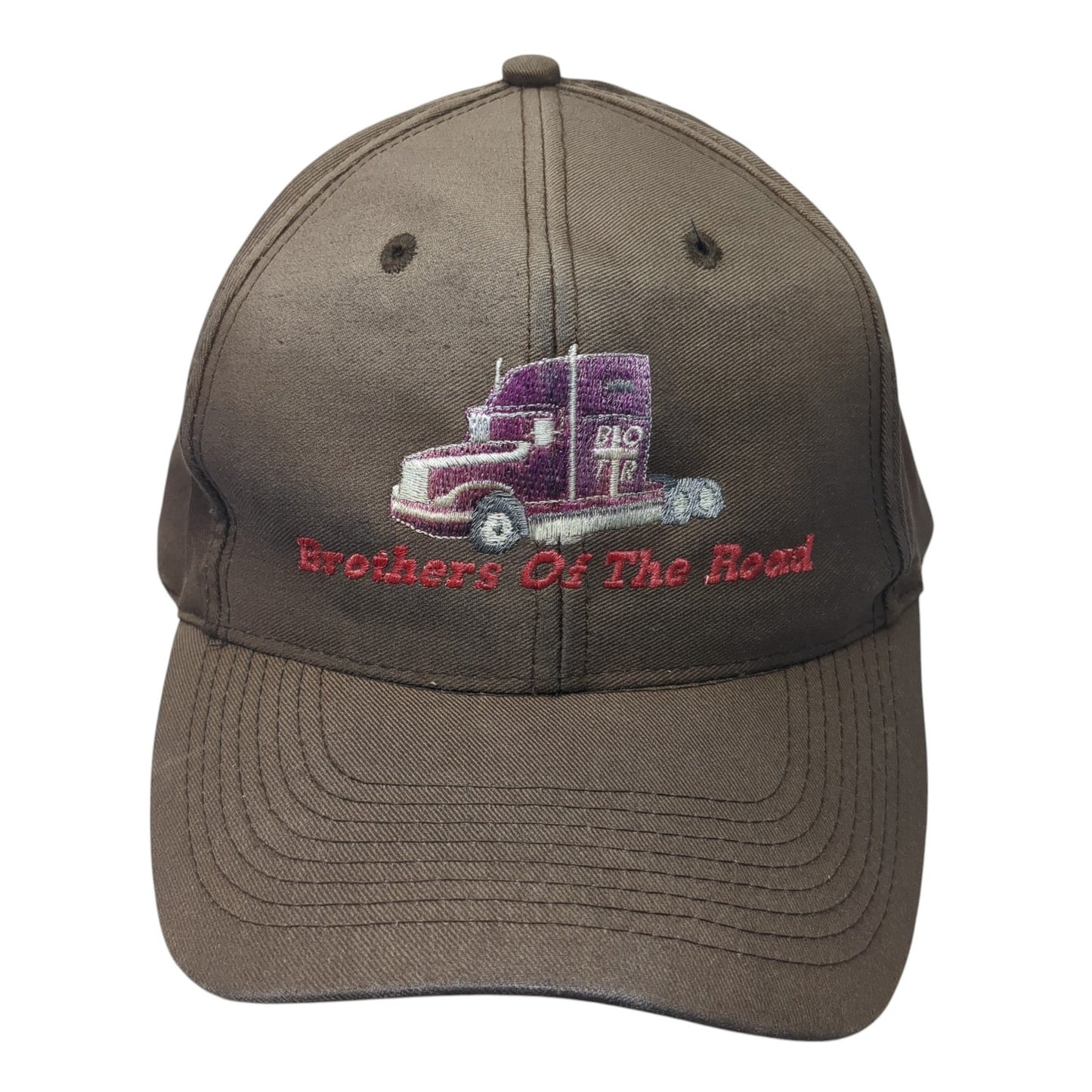 Brothers Of The Road Baseball Cap Brown One Size Adjustable Embroidered Falcon