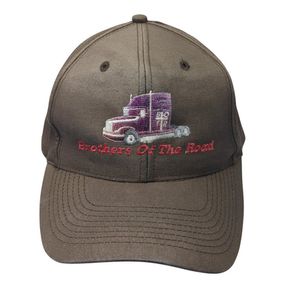 Brothers Of The Road Baseball Cap Brown One Size Adjustable Embroidered Falcon
