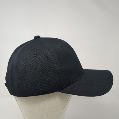 Unbranded Baseball Cap Black One Size Adjustable Vented Holes 6 Panel Blank