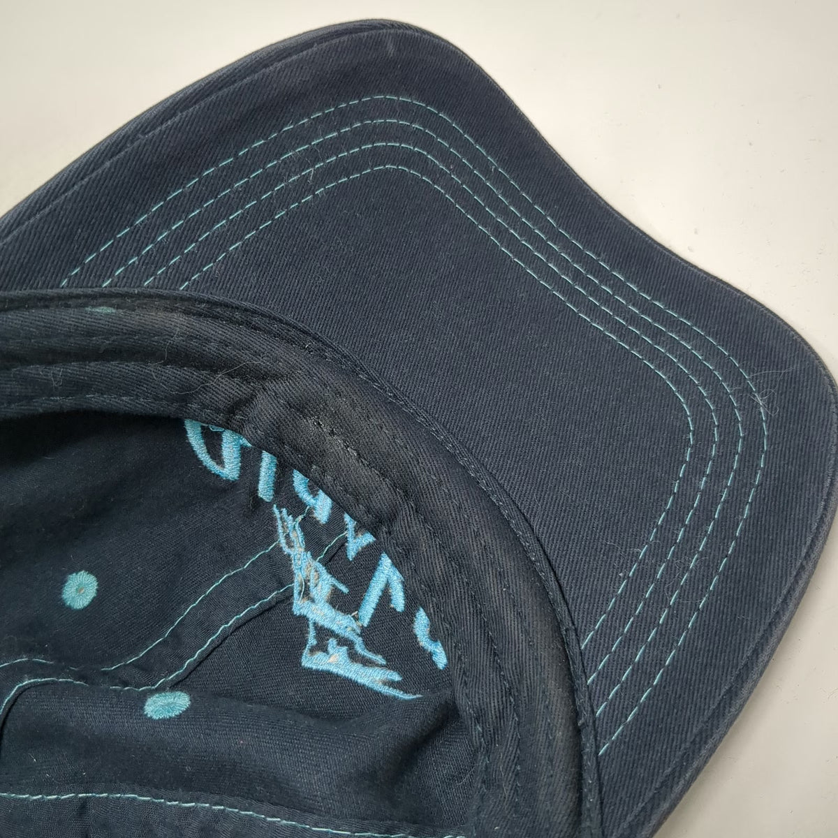 Prairie Mountain Baseball Cap Blue One Size Alaska Last Frontier Acid Wash Hat