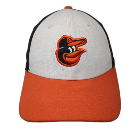 New Era NCAA Baseball Cap Black White OS Baltimore Orioles Bird Logo Hat
