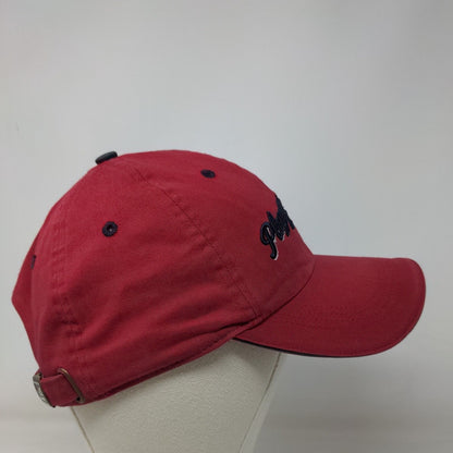 Players Club Slideback Hat One Size Red Embroidered Classic Cut Ahead Vintage