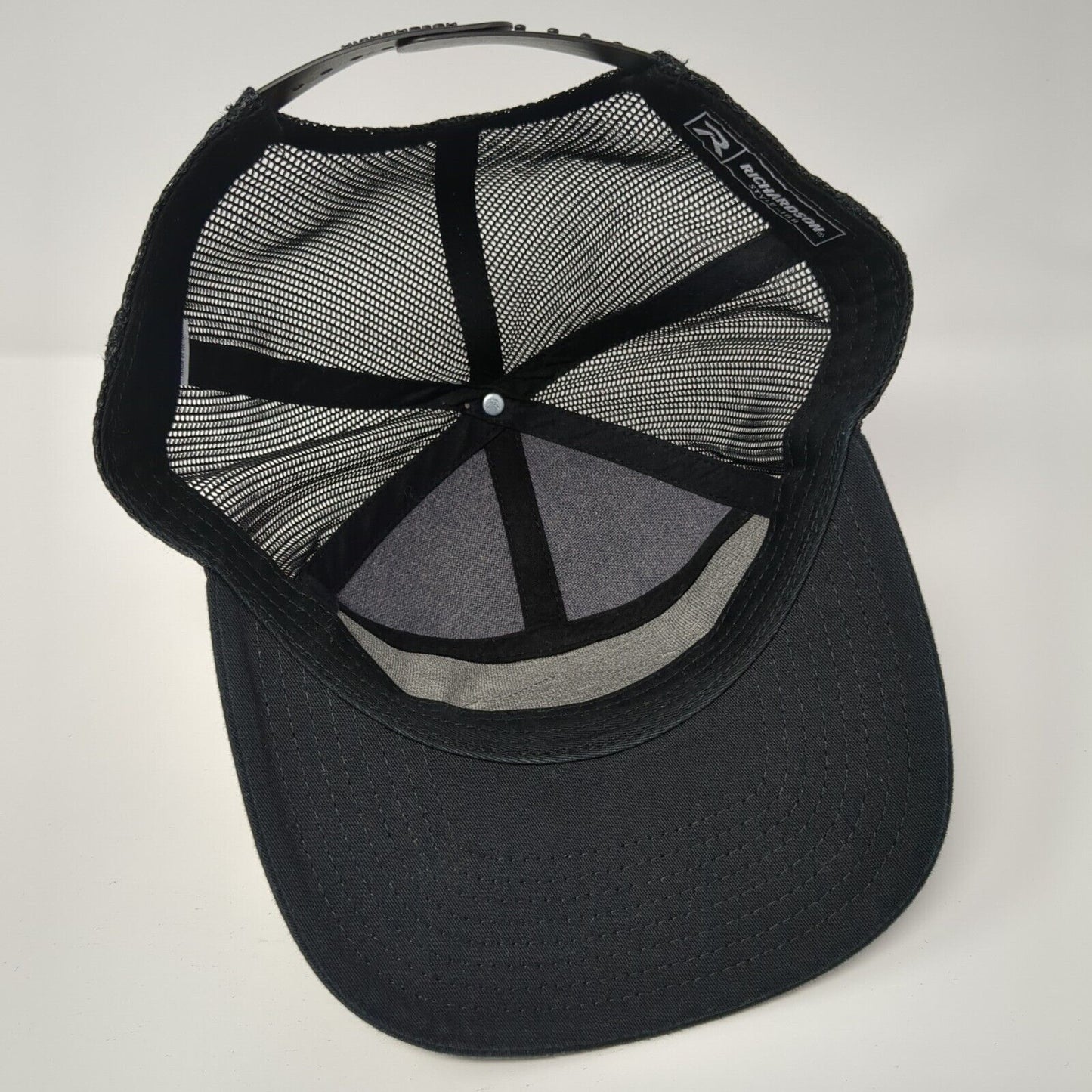 RMC Rocky Mountain Crane Snapback Trucker Hat Black One Size Mesh Back