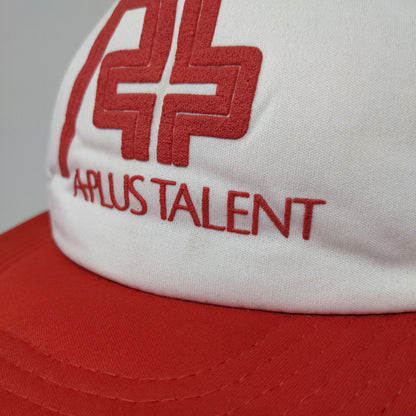 A-Plus Talent Snapback Mesh Back Trucker Hat Red One Size Colorblock