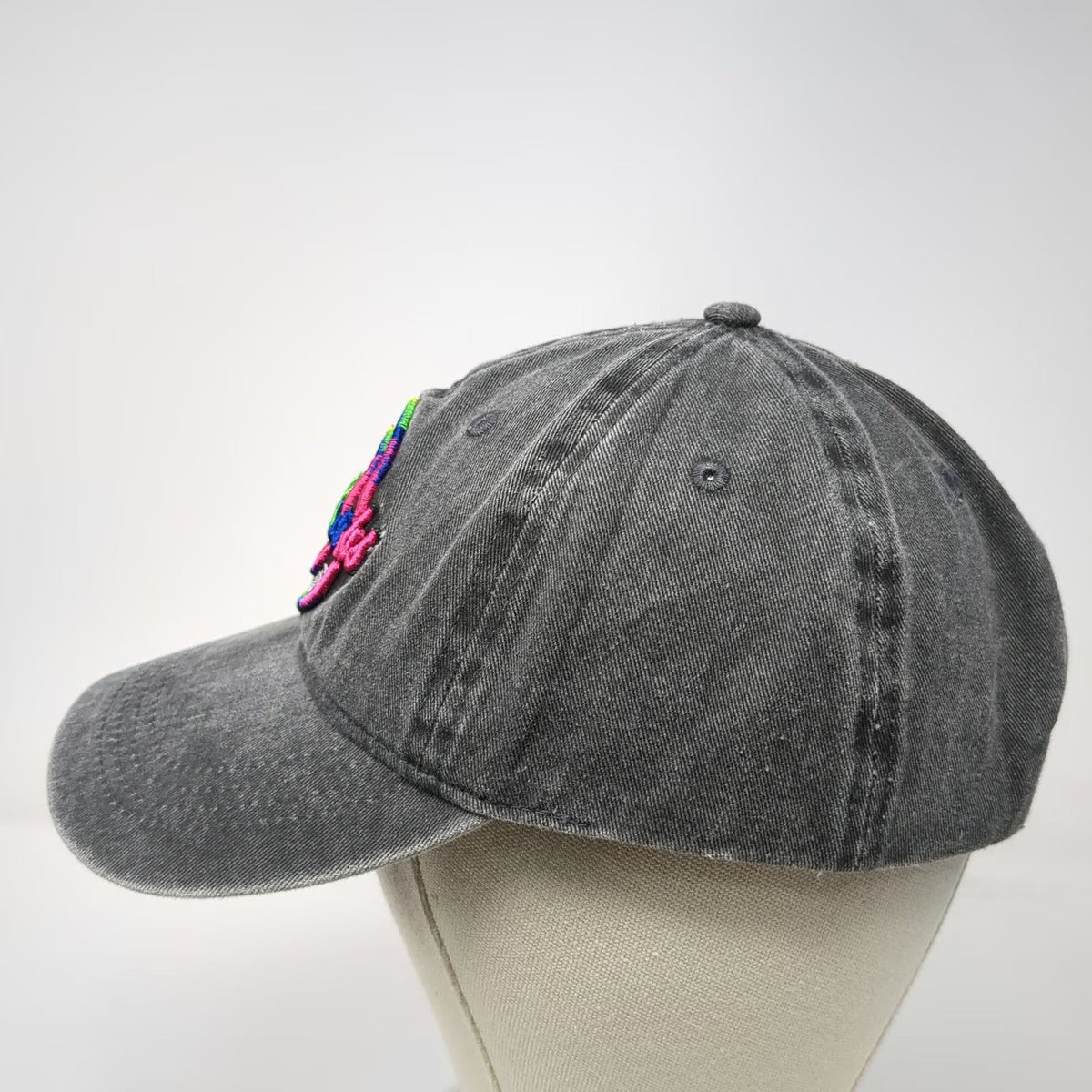Sunsations Baseball Cap Gray One Size Outer Banks North Carolina Rainbow Hat