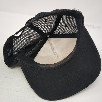 O'Neill Trucker Hat Black Camo One Size Snapback Mesh Orange Logo Patch