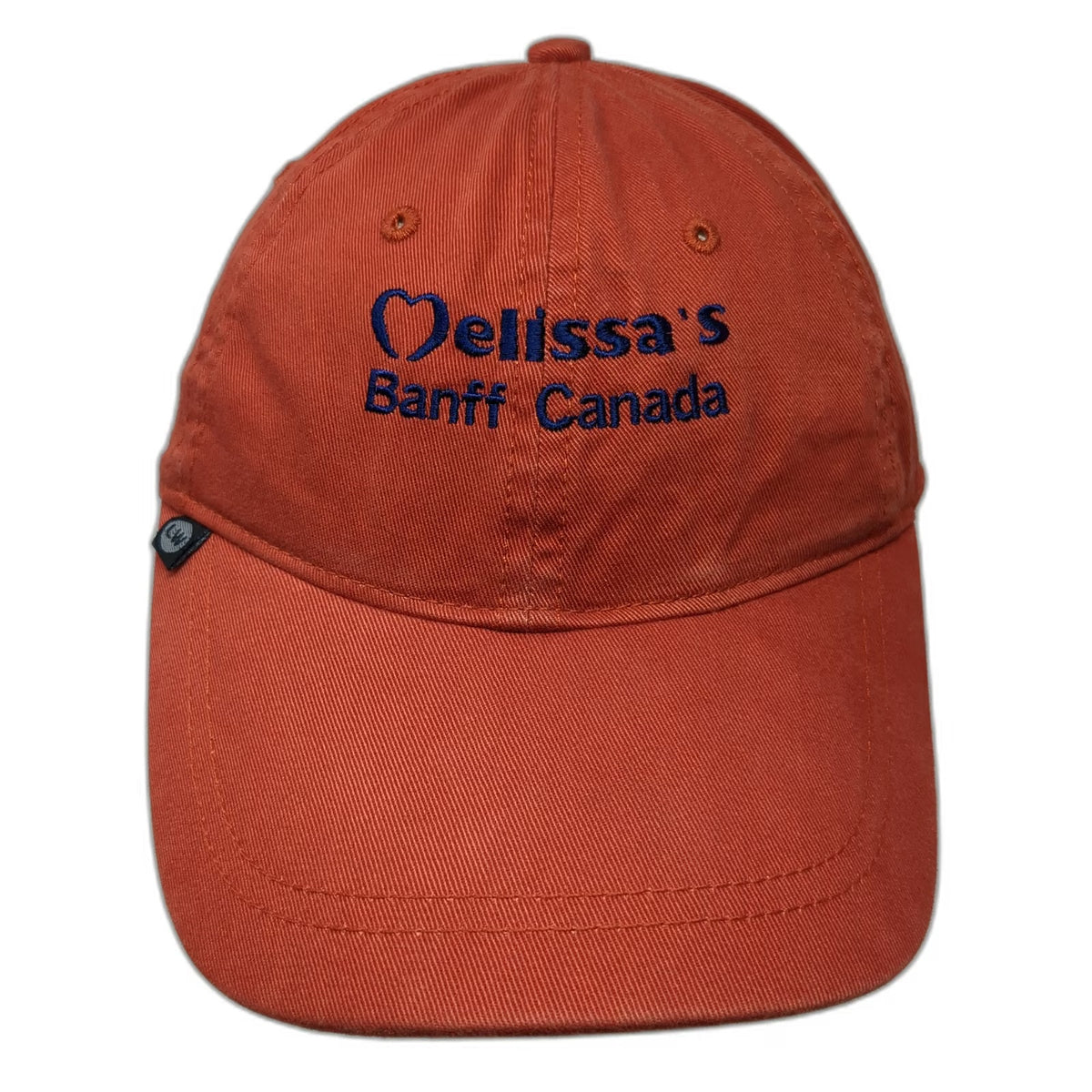 Levelwear Baseball Cap Orange Blue One Size Melissa's Road Race Banff Canada Hat