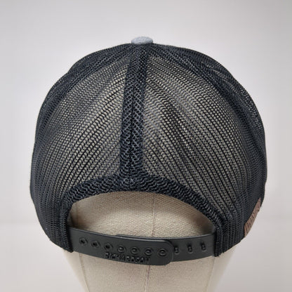 Idaho Roots Snapback Trucker Hat Gray One Size Mesh Back Adjustable